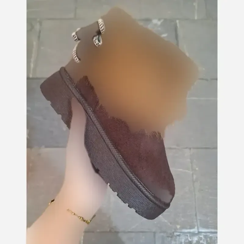 کفش پشت پاپیون سوییت زنانه مشکی و قهوه ای سایز 37 تا 40 - تصویر 3